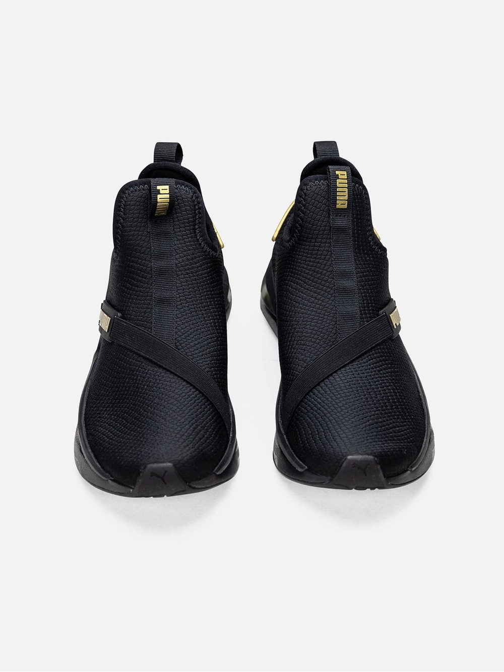 Puma LQDCELL Shatter Mid Sneakers | Black with Gold Accents | Women’s Size: 6.5